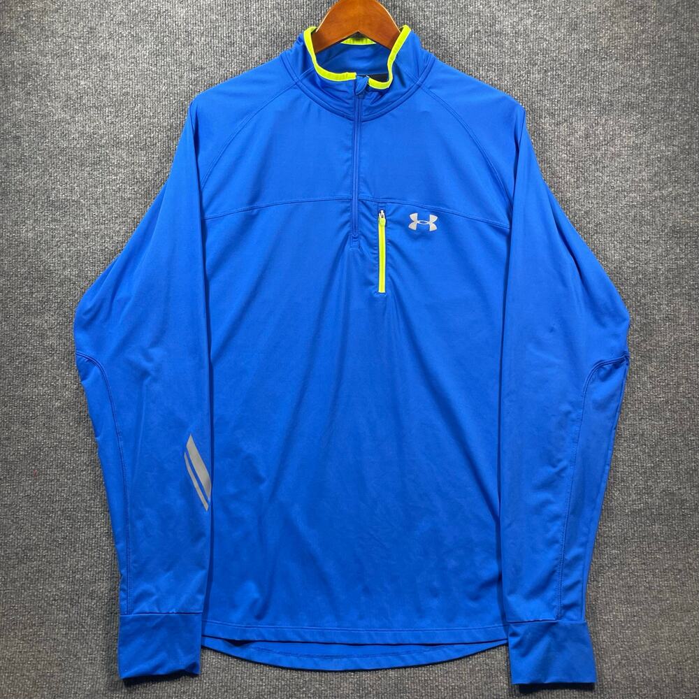 Under Armour Imminent Run 1/4 Zip Pullover Men's XL Blue Activewear Running
